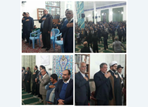 مراسم اولین سالگرد ، ارتحال آیت الله هاشمی رفسنجانی(ره) ، مهندس محسن هاشمی ، حجه الاسلام و المسلمین شیخ علی هاشمیان ، مسجد جامع شهر بهرمان